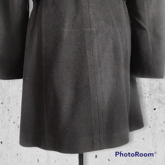 Aritzia Talula Babaton Black Wool Cashmere Blend Coat (L) (Repaired) - Picture 7 of 14